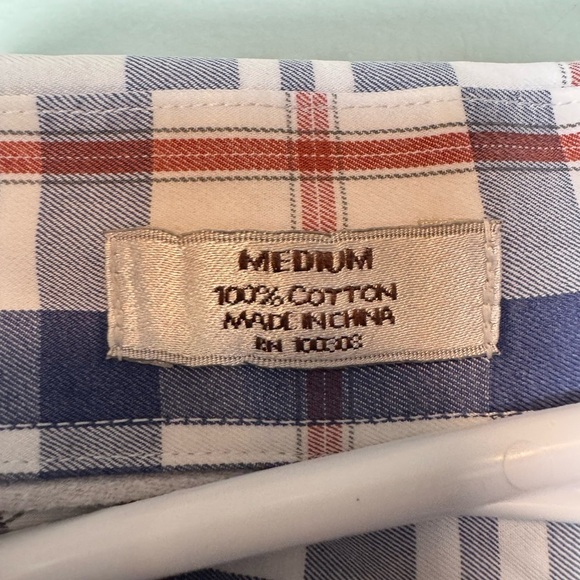 Peter Millar Men’s Long Sleeve Blue Plaid 100% cotton Size Medium‎ - Picture 3 of 7